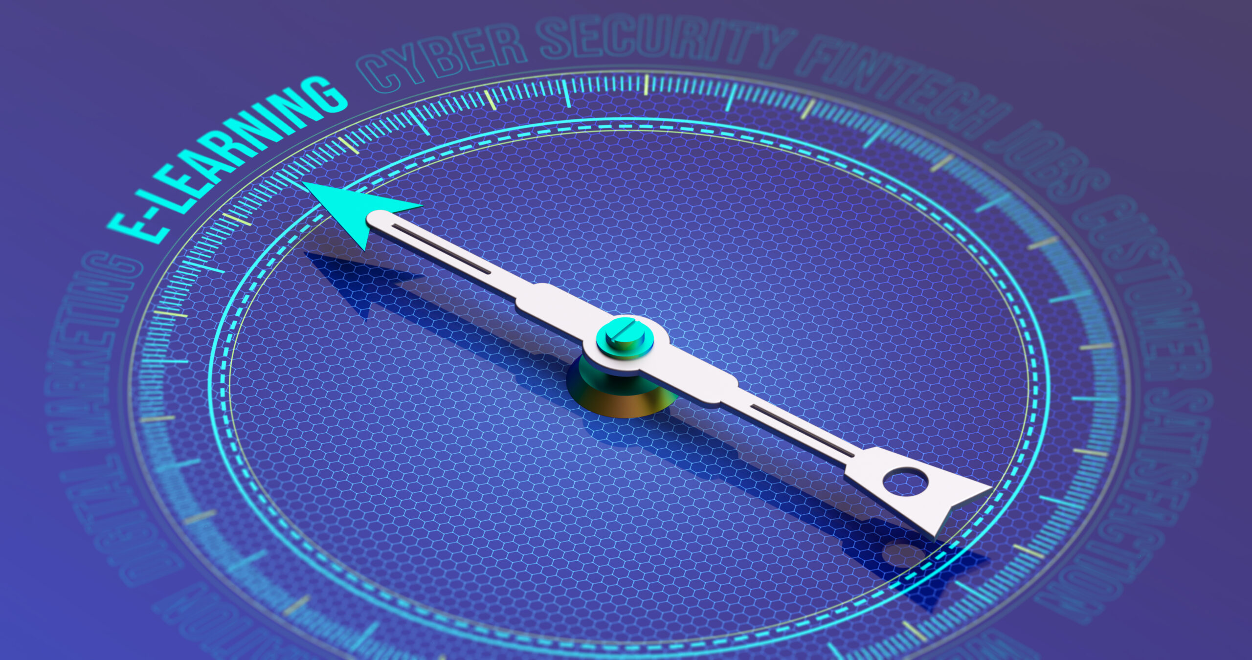 E-Learning and Online Education Concept desarrollo de talento con e-learning